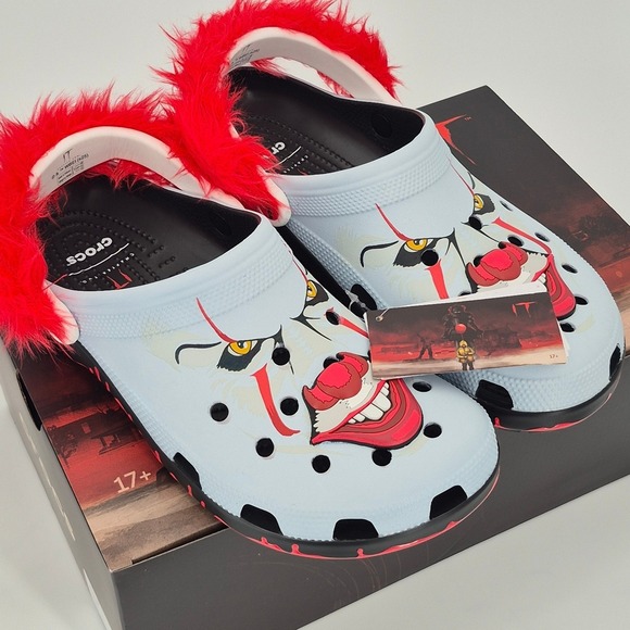 Crocs IT Chapter 2 Pennywise Face Classic Clogs Adult Men\'s Size 10 Unisex Shoes main image 9